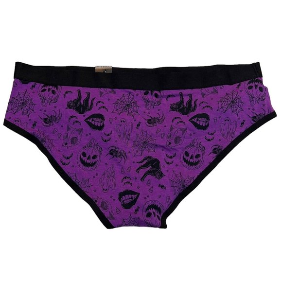 NWT TORRID Hipster Pantie Sz 2X Purple Jersey Halloween Pumpkins - Picture 2 of 4